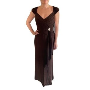 Jovani Evening Gown Brown